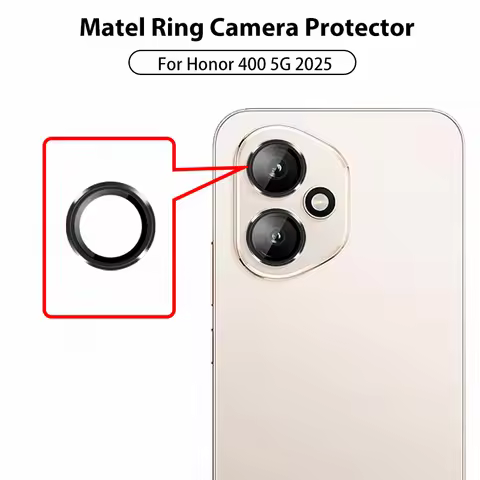 Camera Lens Protector Glass for Honor 400 Pro 5G Full Cover Lens Metal Protector Ring for Honor400Pr