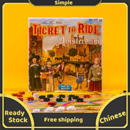Ticket To Ride Amsterdam Board Game | เกมกระดานสำหรับครอบครัว | เกมกระดานสำหรับผู้ใหญ่และครอบครัว |