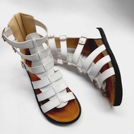 Cheap Naladiva Shoes - Women's Gladiator Sandals White - Flat Sandals 3001 Tgk Women's Shoes BIG Siz