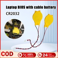 Laptop Motherboard BIOS/CMOS CR2032 Battery 3V 2Pin With Two Pins Wire Connector CR2032 BIOS CMOS Ba