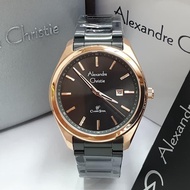 Alexandre Christie AC8591 Black Rosegold Original Men's Watches Alexandre Christie AC 8591