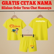 Riko Kids T-Shirt Set with Name Design 1 2 3 4 5 6 Years