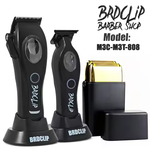 Professional BRDCLIP M3C M3T 808 High Motor Hair Clipper Carving Gradient Hair Trimmer DLC Coating B