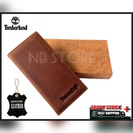 Timberland/Kicker Premium Leather Long Wallet (with box) lelaki dompet