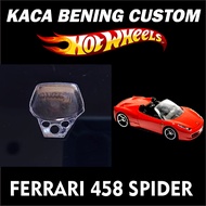 GLASS CUSTOM HOT WHEELS FERRARI 458 SPIDERBENING