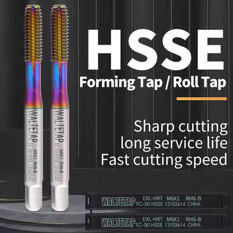 WALTETAP HSSE-M42 JIS Standard Roll Forming Tap M3 M4 M5 M6 M7 M8 M10 M11 M12 M14 M16 Machine Screw 