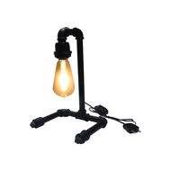 CAHAYA EELIC ELC-P011 Iron pipe table lamp using e-27 fitting LED filament 4 watt ST64 Warm White li
