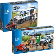 LEGO Urban police bandits hijack 60043 prisoner transport vehicle 60048 police dog commando team assemble Lego building blocks male