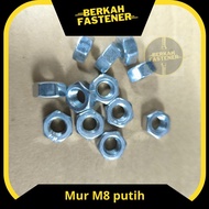 White M8 Iron Nut Key 13 Screw Bolt And Nut