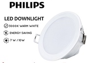 Philips Downlight Led Type Messon 59202/59203/59204 7w/10W 3000k Warm White Yellow