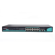 Wanglink-Rack Mount Type Gigabit Network Switch, Poe Switch, 16 Port, 10/100/1000Mbps, 2 SFP Slot, 2
