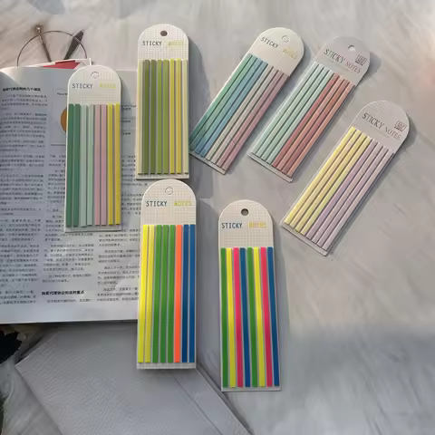 7Packs 1120 Sheets Clear Sticky Notes & Index Tabs, Writable Repositionable Page Markers, Self-Adhes