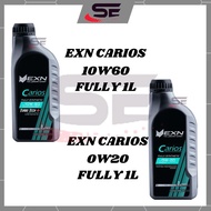 EXN Engine Oil 0w20 Fully Synthetic 1Litre EXN Carios 10w60 TURBOTECH PLUS Enjin Oil Minyak Hitam It