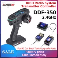 DUMBORC DDF-350 Transmitter with Receiver 2.4G 10CH Digital Radio Remote Controller for RC Car Boat 