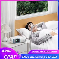 Portable Travel CPAP Machine Apnea Syndrome Bluetooth APAP CPAP for OSA Sleeping Blood Oxygen Monito