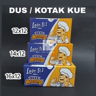 DUS KUE 12x12 / KOTAK KUE SNACK 14x12 / KARDUS KUE 16x12 MOTIF