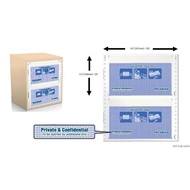 Sonofax Mailer PAYSLIP 3PLY 2UP NCR MAILER FORM Salary Print Form / Good Quality Slip Gaji Pay Slip