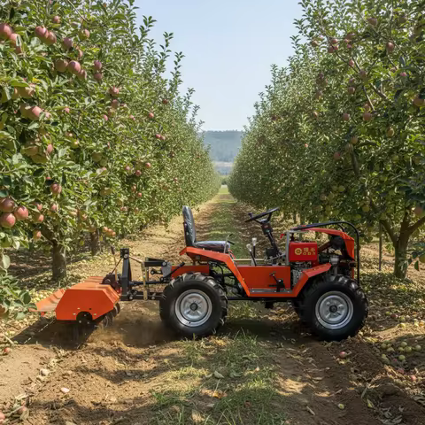 Fuel Saving 2WD/4WD Optional Wheeled Tractor with Working PTO, Supports Multi-type Farm Implements f