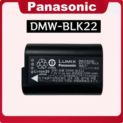 Original DMW-BLK22 Lithium Ion Camera Battery Fit Panasonic Lumix S5 II S5IIX GH6 GH7 G9 II Series M