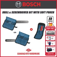 BOSCH 23pcs Wood Metal Masonry Drill Bit Screwdriver Bit Soft Pouch Set Accessories Spare Parts EEHI