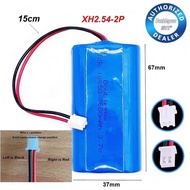 /Doublepow ICR 18650 3600mAh 3.7V Li-ion Battery with Protection Board XH2.54-2P Wire Plug Rechargea