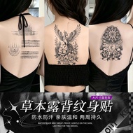 Herbal Juice Tattoo Stickers Waterproof Lasting 1-2 Weeks Simulation Tattoo Color Big Picture 17 * 2