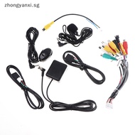 Zhongyanxi 1/3/4/5PCS 4G WiFi Antenna Output AUX RCA SIM Card Slot USB Rear View Backup Camera GPS BT Adaptor Car Radio 20 PIN Power Cable SG
