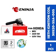 【100% ORIGINAL】SIETH Ignition Coil For Honda Brv/ Jazz GK5/ City T9A (30520-55A-005)