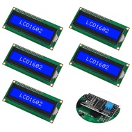 DWEII 5-Pack I2C 1602 LCD Display Module 16X2 Character Serial Blue Screen Backlight LCD Module Comp
