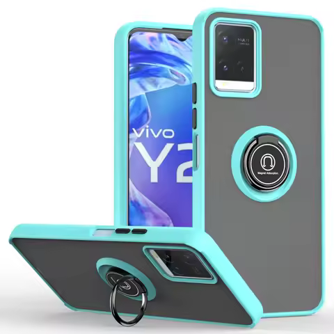 For VIVO V21 V25 Cover Y35 Y55 Y52 Y72 Y75 Y76 Y78 Y16 Y15 Y22 Y21 Y33 Y02 S Y36 Case Magnetic Ring