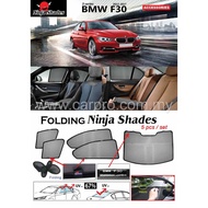 BMW F30 3 series 2012 - 2017 Magnetic Ninja Shades Sunshade (5pcs) Ninja Sun Shade