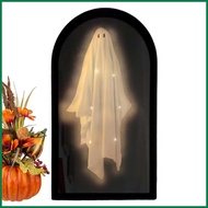 Halloweens Mirror Light Up Eerie Hologram Ghost Mirror for Indoor Eerie Halloweens Decoration Haunte