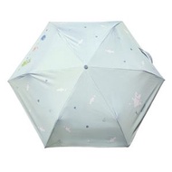 Norns - MOOMIN 姆明家族 正版 雨傘 自動 縮骨遮 摺疊傘 輕巧 自動傘 自動開合傘 黑膠 PG布 防曬 防UV 防紫外線光 姆明一族 (灰綠)