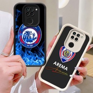 BI66 Arema FC Casing for Xiaomi Redmi Note 9 9S 8 Pro Max White Black