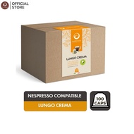 (Bulk 100 Capsules) Punto Italia Espresso กาแฟแคปซูล LUNGO CREMA สำหรับเครื่อง Nespresso®