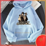 Gorillaz Hoodie Jacket Cartoon Anime Fashion Non Zipper Zipper Aesthetic Hoodie
