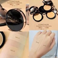 N604 NEECARA POWDER CAKE Nicora Fine Puff The Outstanding Waterproof And Sweatproof