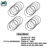 32 2 For KAWASAKI Zx-636 68Mm Motorcycle Engine Piston Rings A1p A1h Zx636-A1 2002 Zx636-A1h B1h B