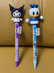 迪士尼 唐老鴨 Disney Donald Duck Sanrio kuromi 酷洛米 原子筆 手可動