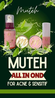 MUTEH BEAUTY SKINCARE ALL IN ONE KHUSUS JERAWAT SENSITIF FLEK RINGAN DARK SPOT SUSAH GLOWING WA