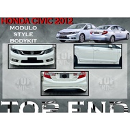 HONDA CIVIC FB 2012-2015 MDL BODYKIT (MDL) BUMPER SKIRT LIP FOR CIVIC FB FRONT SKIRT SIDE SKIRT REAR