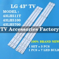 LG 43LH511T 43LH5100-CE 43LH5700 TV LED BACKLIGHT BAR READY STOCK 43LH511T-TE 43LH570T-TD 43LH5100 4