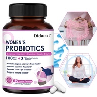 Women's Probiotic 100 Billion CFU 120 Capsules Prebiotics Cranberry D Mannose Daily Supplement