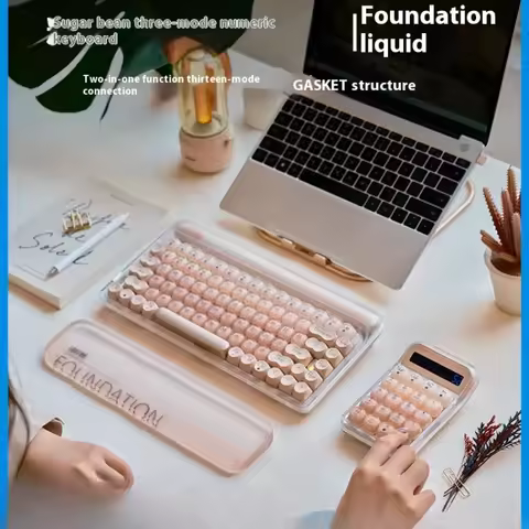 Lofree Liquid Foundation Wireless Bluetooth Mechanical Numeric Keyboard Girls High-Looking Computer