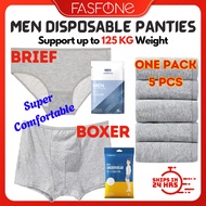 Disposable Panties Men Panties Travel Boys Polyster Soft Underwear Brief Boxer Panties Seluar Dalam 