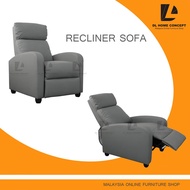 DL Home Concept 1 Seater Recliner PVC Sofa (Anti Scratch)(Pet Friendly)(Easy Clean)