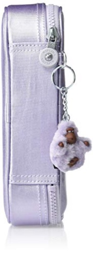 Kipling 100 Pens Pencil Case, Frosted Lilac Metallic