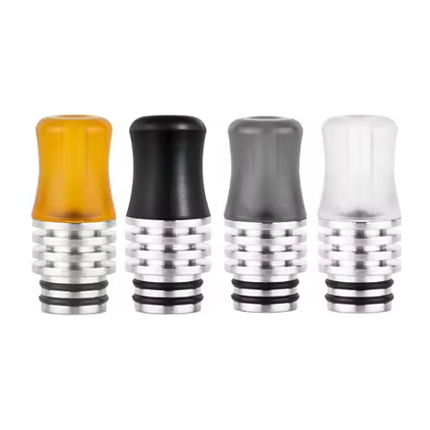 510 Drop mouth Long Drip Stainless Steel MTL 510 Mouthpiece Cover for Nozzle Pipette Dripper Straw J