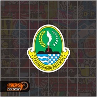 West Java Province Logo Sticker Size 4.5 x 5 Cm