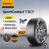 Continental SportContact SC7 R22 275/40Z (with installation)